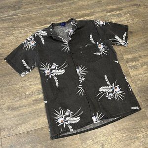 Vintage Newport Beach Hawaiian Button Shirt Men Size Medium (15-15.5) USA Made‎